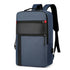 Sac à dos avec poche ordinateur moderne bleu et noir avec compartiments zippés et port USB