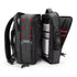 Sac à dos bagage cabine noir extensible avec plusieurs compartiments pour voyager léger