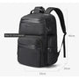 Sac à dos homme multifonction noir avec port USB, pour ordinateur 15.6 pouces