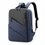 Sac à dos bureau ordinateur navy bleu et noir avec porte-stylo et port USB externe