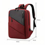 Sac à dos bureau ordinateur rouge et noir avec port USB externe pour ordinateur
