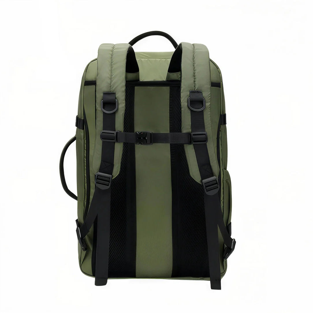 Sac à dos cabine olive 38L avec sangles noires et boucles robustes