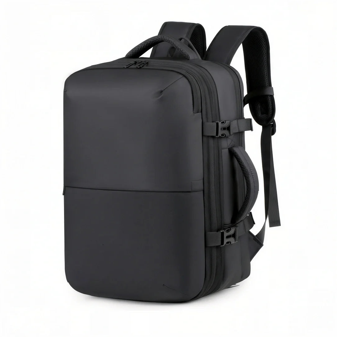 Sac à dos cabine antivol TSA noir multi-compartiments avec sangles ajustables