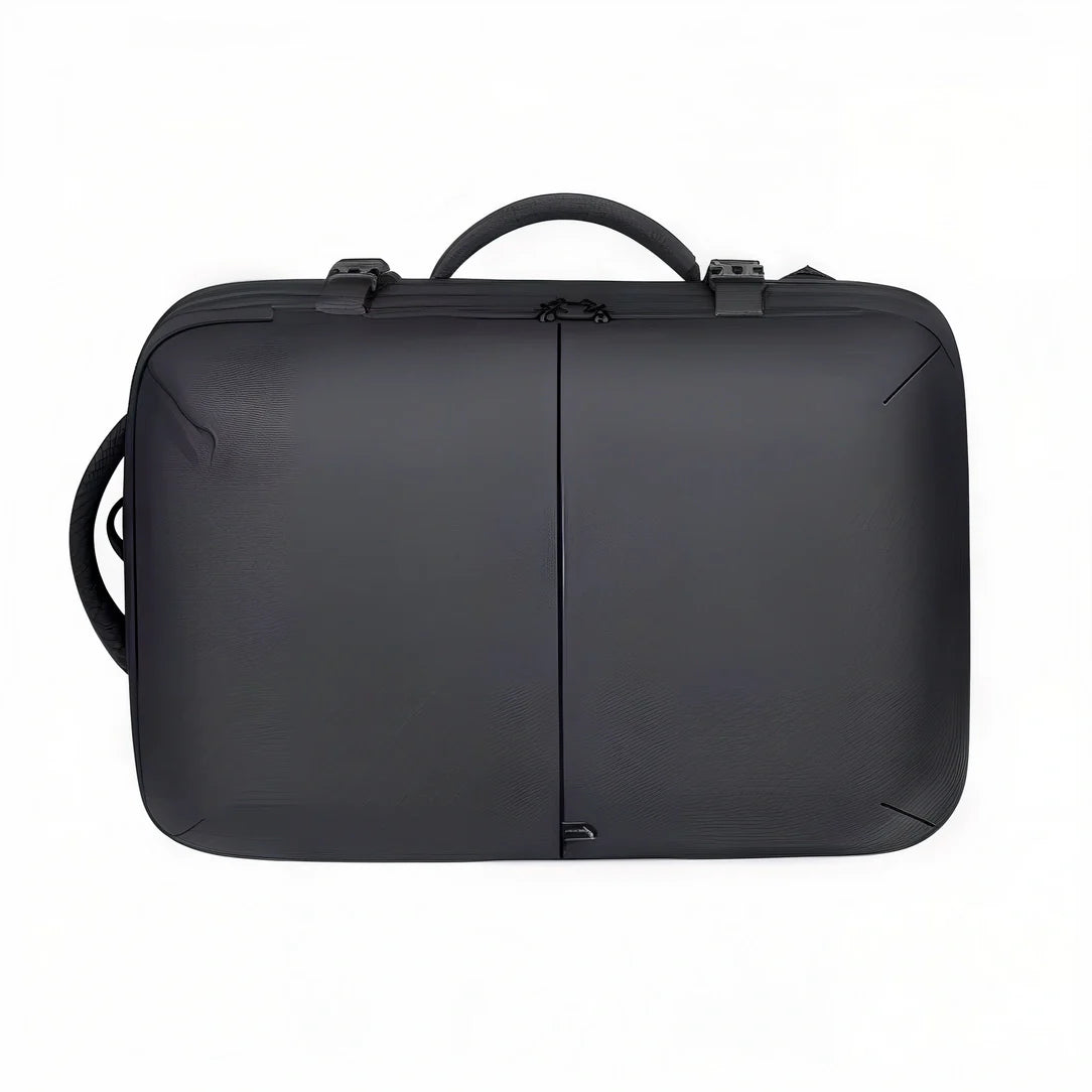 Sac à dos cabine antivol TSA noir avec anse et sangle, matériau durable protecteur