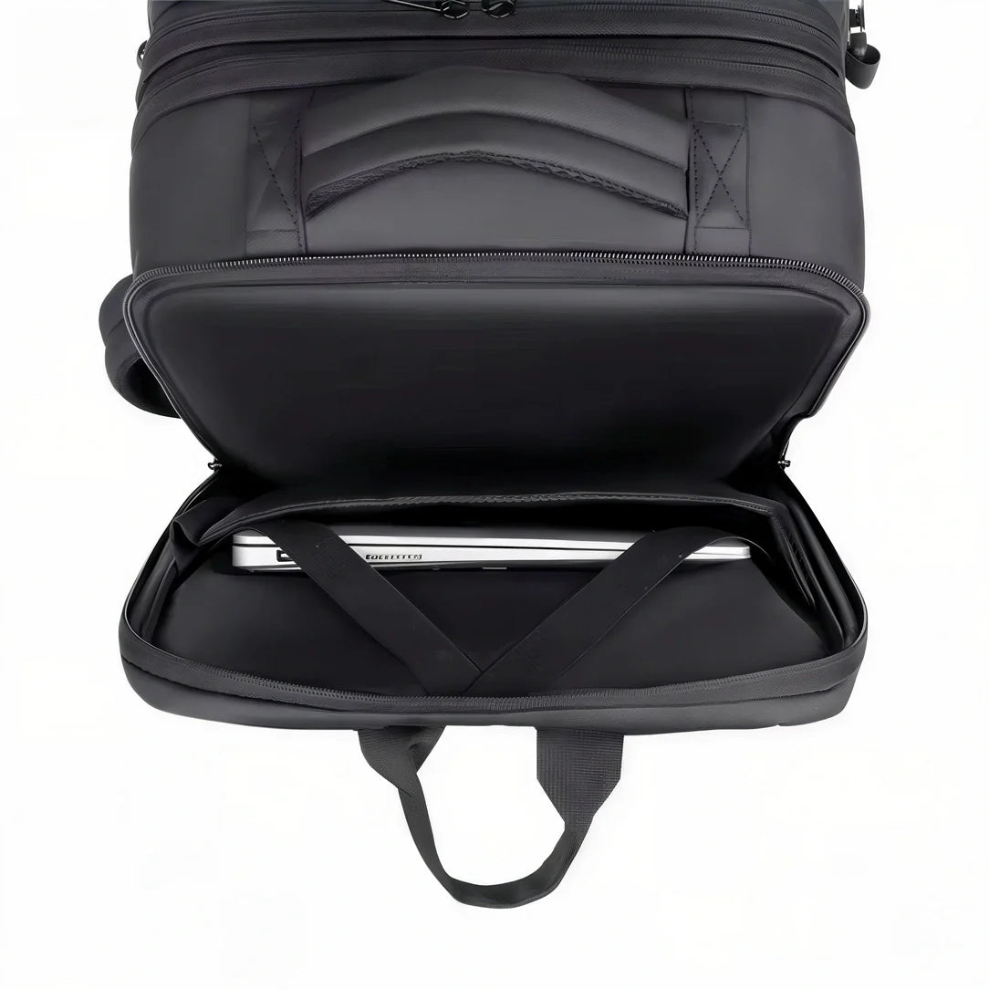 Étui ordinateur noir rembourré protecteur pour sac à dos cabine antivol TSA