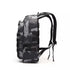 Sac à dos camouflage gris et noir tactique avec plusieurs sangles pour le rangement