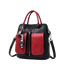 Sac à dos carré cuir noir et rouge avec porte-clés Minnie Mouse