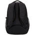 Sac à dos cartable homme noir avec bretelles rembourrées et poches latérales en mesh