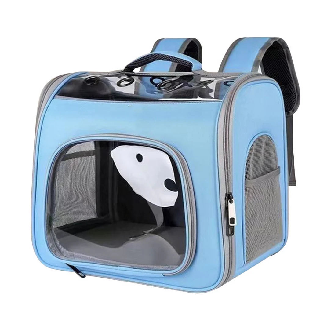Sac à dos chat transparent - Chatelair 2 Bleu sac