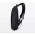 Sac à dos collège ordinateur noir slim avec bretelles rembourrées pour un confort optimal