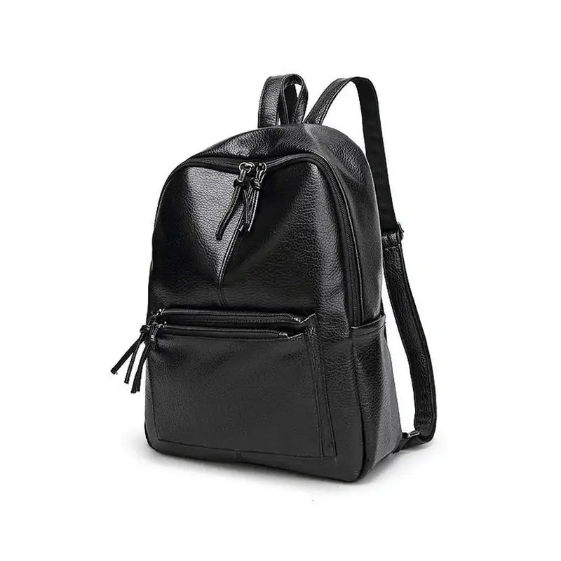 Sac à dos cuir femme noir