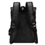 Sac à dos en cuir noir pour homme avec bretelles ajustables