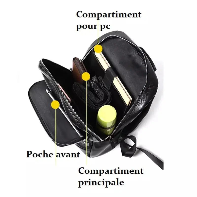 Sac à dos cuir véritable homme