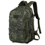 Sac à dos d’airsoft 35L vert camouflage numérique avec plusieurs compartiments et sangles