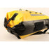 Sac à dos de canyoning jaune et noir étanche avec poches extérieures et sangles