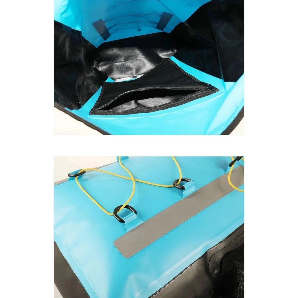 Sac à dos de cayoning imperméable avec rangement interne et externe, cordons de fixation