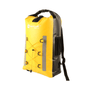 Sac à dos de canyoning jaune et noir étanche avec cordon de serrage