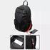 Sac à dos de cours moderne noir avec port USB externe et poche pour banque d’énergie