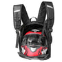 Sac à dos de moto noir avec porte-helmet intégré pour cyclistes et motards