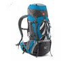 Sac à dos de randonnée 70L bleu et gris avec multiples poches et sangles