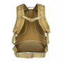 Sac à dos de randonnée homme vue arrière, tan, avec bretelles ajustables et panneau dorsal rembourré en mesh