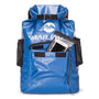 Sac à dos Marjao bleu étanche avec poches latérales filet noir