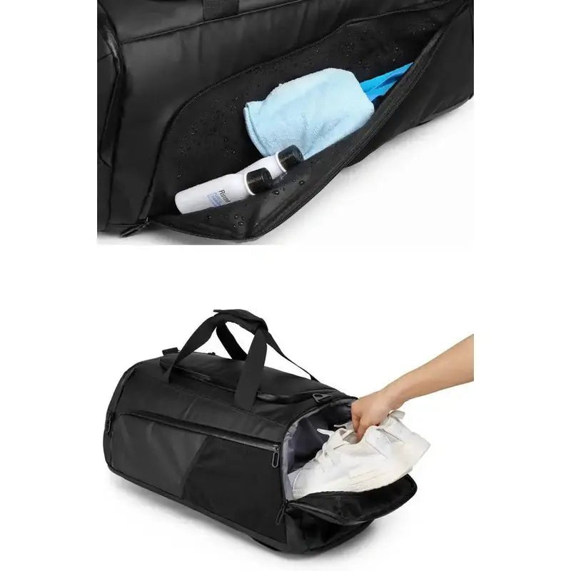 Sac à dos de sport avec compartiment chaussures et poches pour articles humides