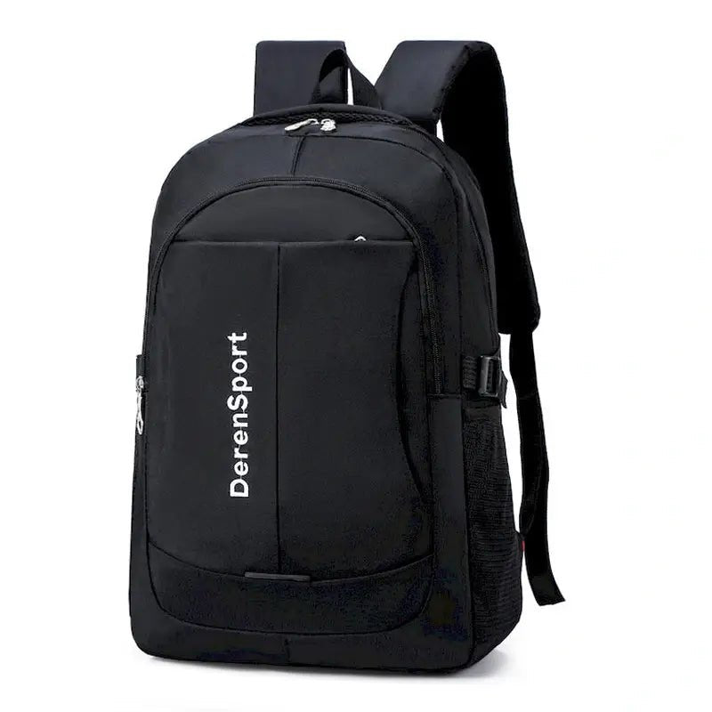Sac à dos de sport Deren imperméable noir avec plusieurs compartiments et bretelles rembourrées