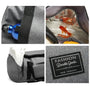 Sac à dos de sport gris avec plusieurs compartiments pour un rangement pratique