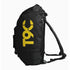 Sac à dos de sport homme noir avec logo jaune T9C et bretelles épaisses
