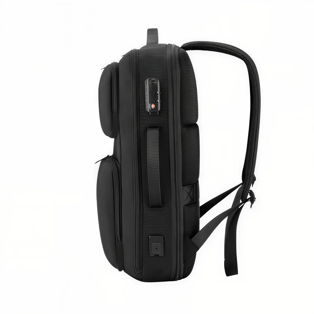 Sac à dos de travail antivol TSA Guardian noir avec verrou intégré et port USB externe