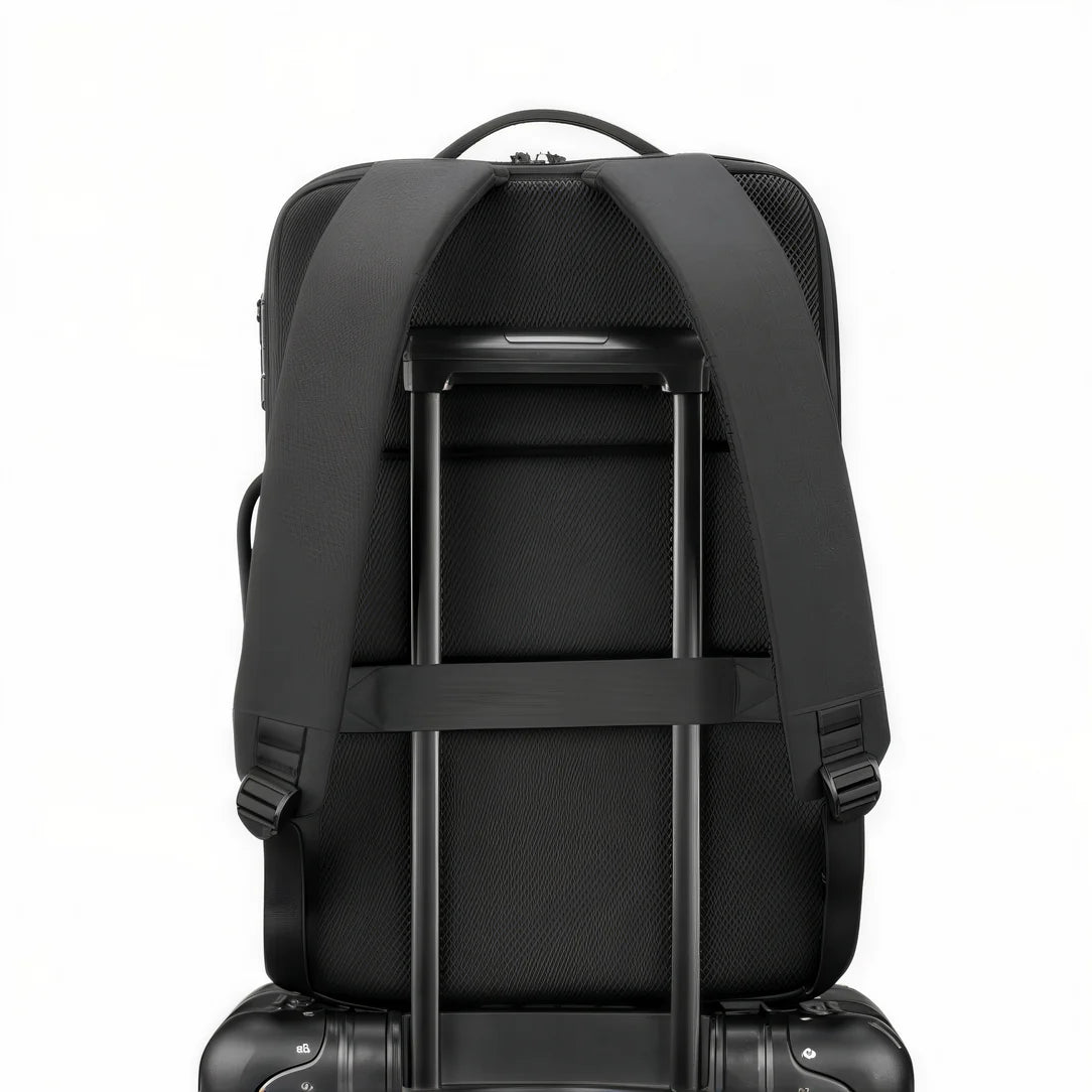 Sac à dos de travail antivol TSA Guardian avec sangle de fixation sur poignée de valise