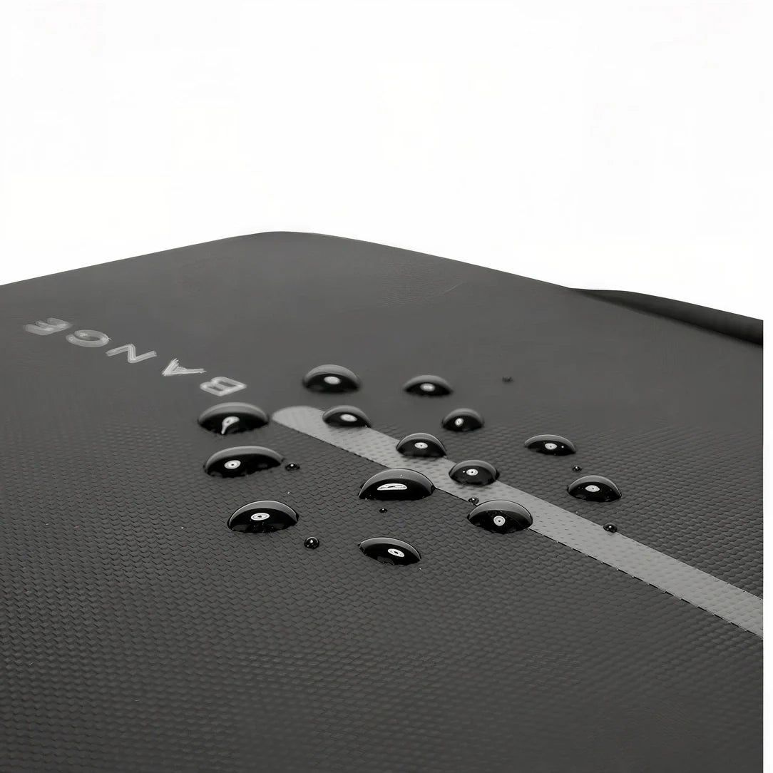 Sac à dos classique Bang & Olufsen en cuir noir brillant avec accents argentés