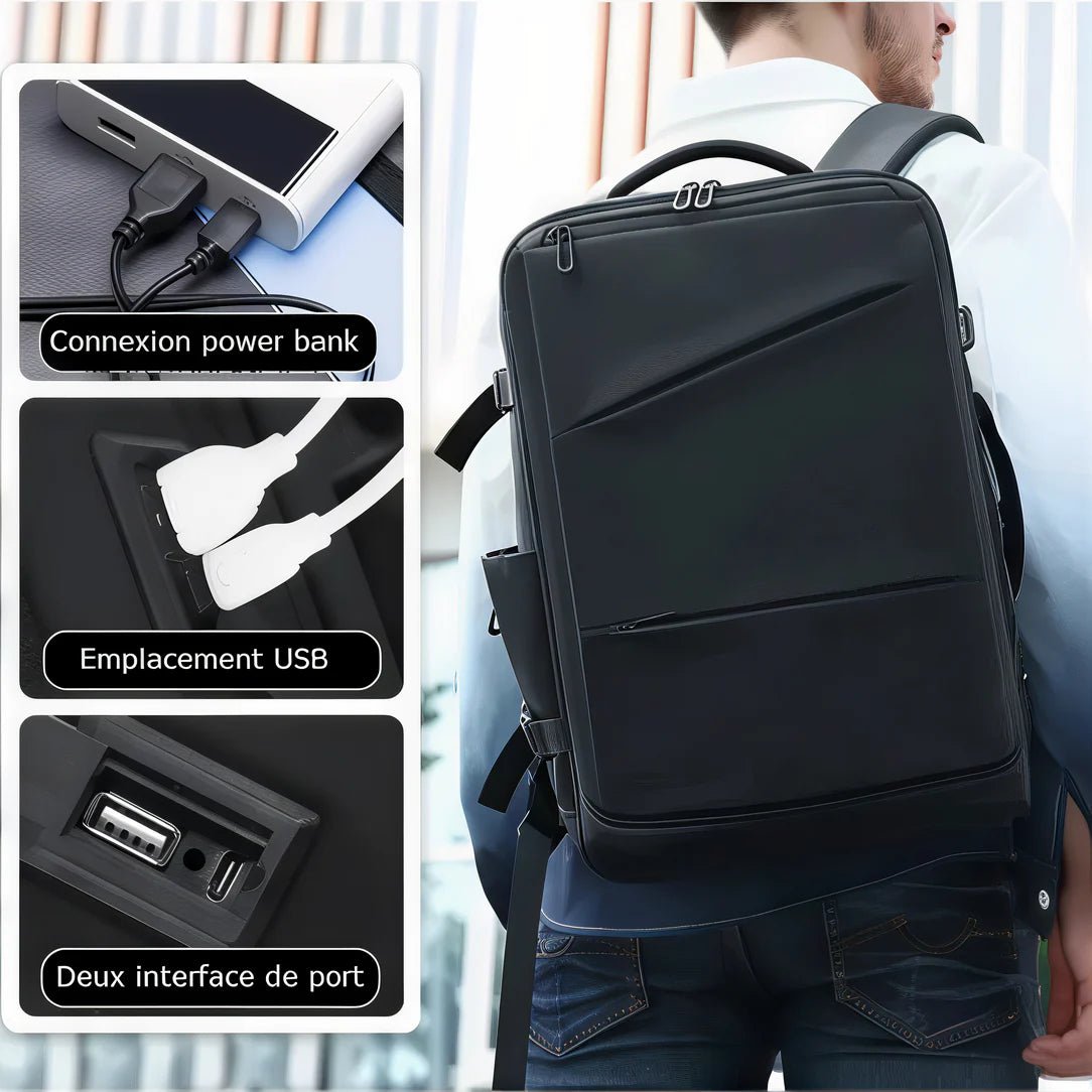 Sac à dos de ville pour homme ordinateur 17 pouces