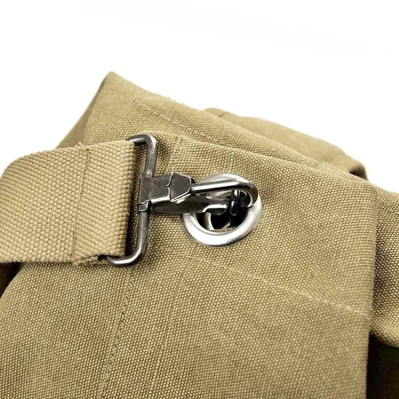 Sangle en toile beige avec boucle métallique et crochet pour Sac à dos de voyage 40l