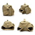 Pochette utilitaire en toile beige, pliable avec œillets et attaches pour Sac à dos de voyage 40l