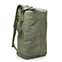 Sac à dos de voyage 40l en canvas vert olive avec bretelles et poignée supérieure