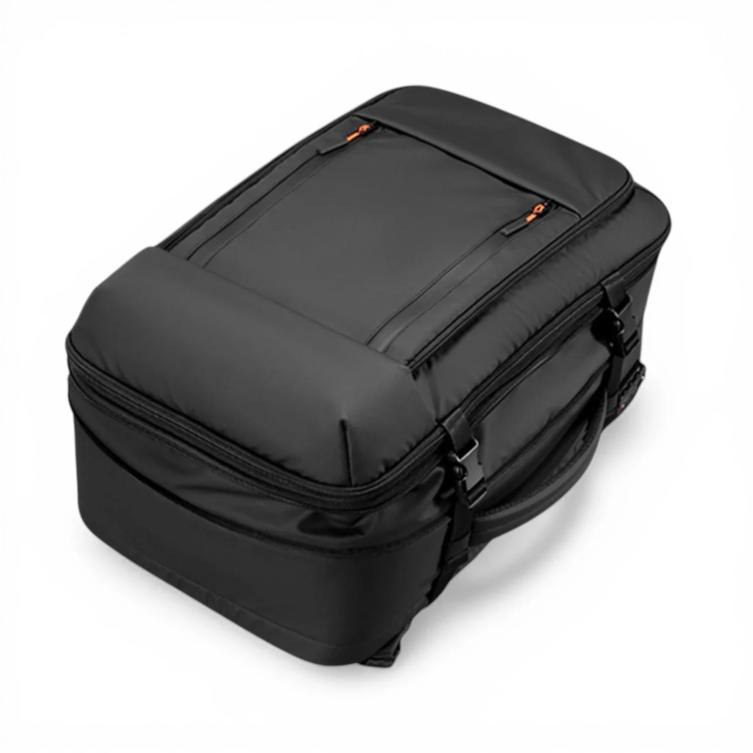 Sac à dos Kings Travel Pack noir nylon avec fermetures orange