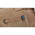 Sac à dos de voyage à bandoulière en toile marron avec boussole et anneau D