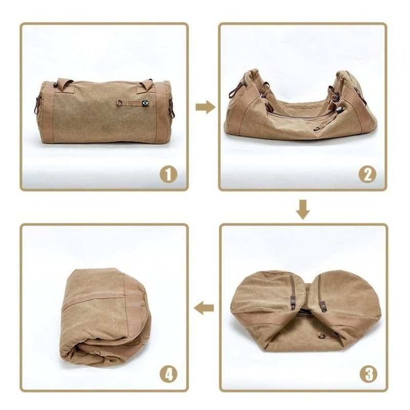 Sac à dos de voyage à bandoulière avec sac de voyage pliable et léger