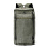 Sac à dos de voyage à bandoulière en toile olive vert avec compartiments et anneaux en D