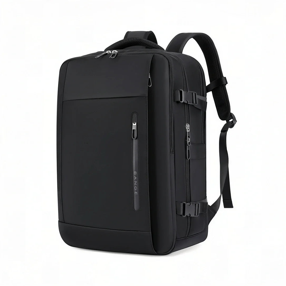 Sac à dos noir BG XMC grand format avec compartiments multiples et design épuré