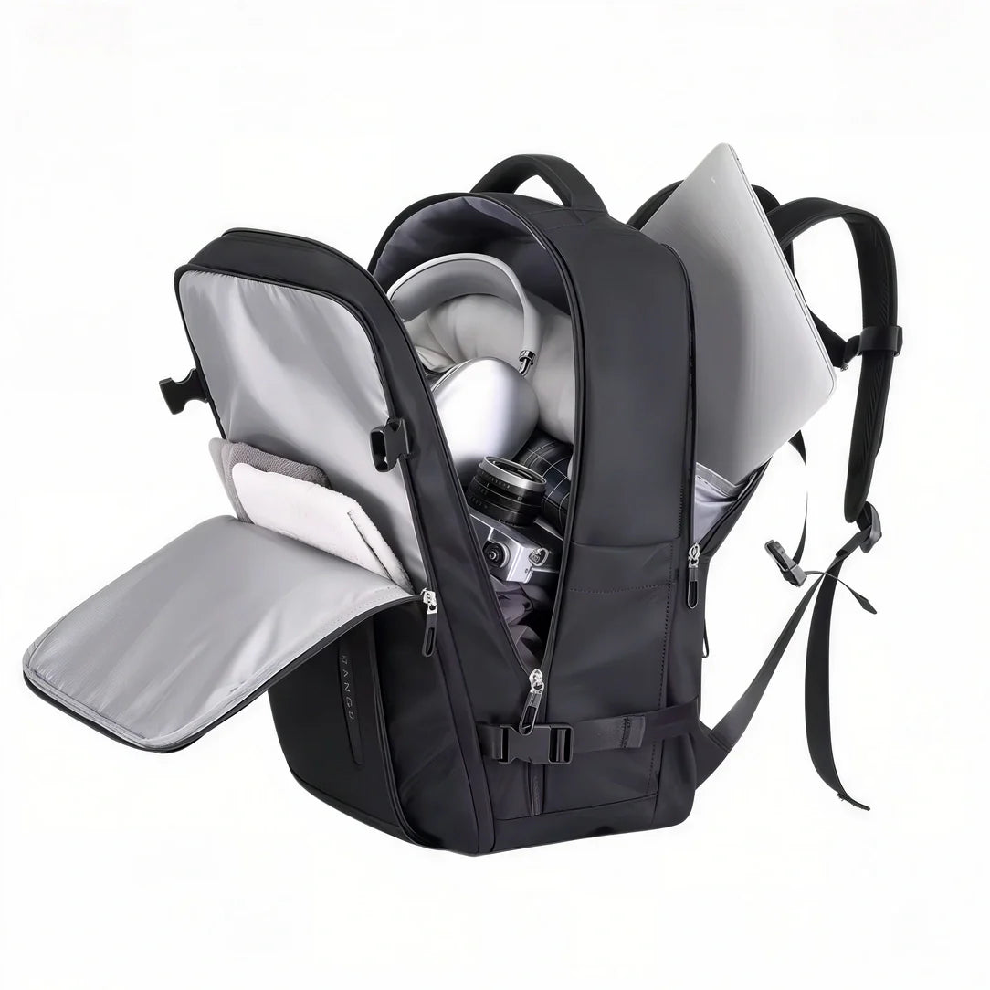 Sac à dos ordinateur noir avec compartiments rembourrés et sangles ajustables BG XMC