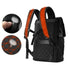 Sac à dos de voyage pour homme noir avec bretelles rembourrées et dos respirant