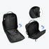 Sac à dos design homme noir convertible sac à dos et sac à main avec plusieurs compartiments