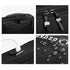 Sac à dos design homme noir avec poignée, poches zippées, port USB et tissu résistant à l’eau