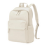 Sac à dos d’université femme crème avec compartiments zippés et bretelles ajustables