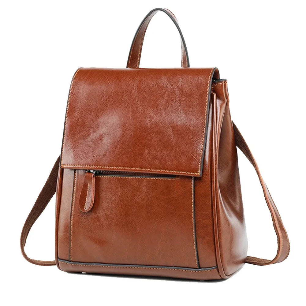 Sac à dos en cuir de vachette