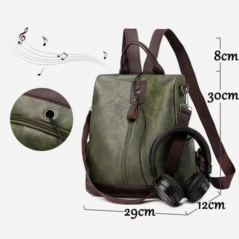 Sac à dos en cuir femme tendance