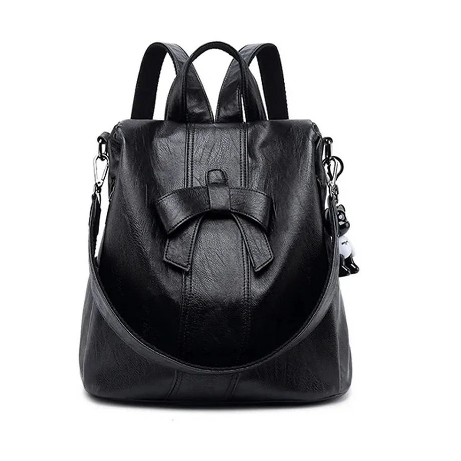 Sac à dos en cuir nœud papillon
